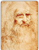 Self-portrait in red chalk, circa 1512-1515.