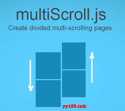 multiscroll.js划分垂直页面滚动插件